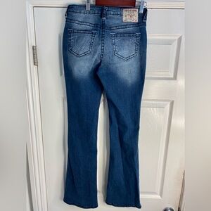 True Religion Becca Mid Rise Women's Boot Cut Jeans - Blue Size 27 Used